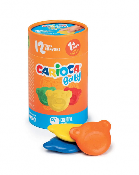 Carioca Teddy Bebek Crayons 12'Li 1 Yaş +