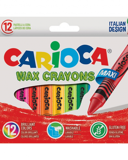 Carioca Wax Yıkanabilir Pastel Boya Kalemi 12'Li