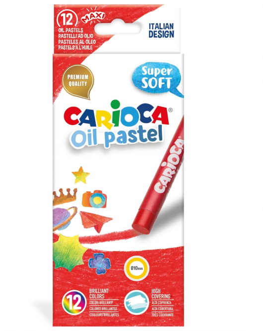 Carioca Yağlı Pastel Boya Kalemi 12'Li