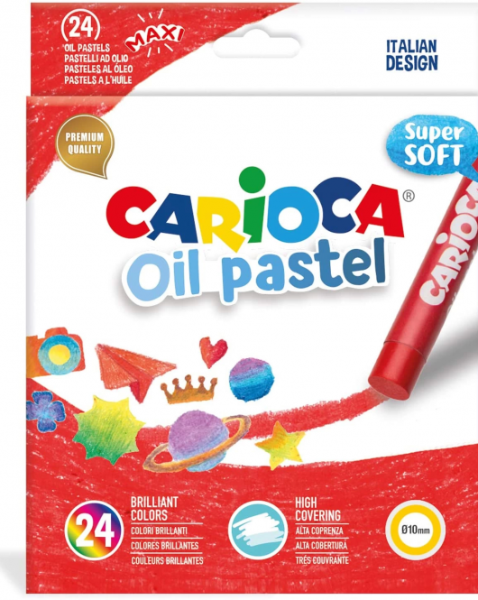 Carioca Yağlı Pastel Boya Kalemi 24'Lü