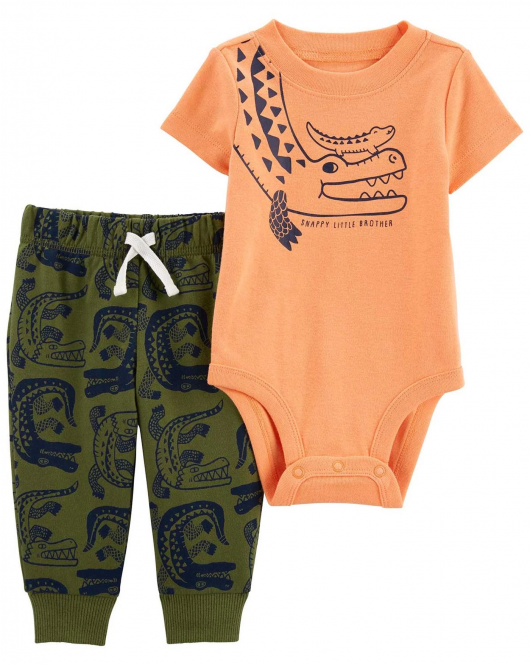 Carter's Erkek Bebek 2'li Alt Üst Set 1O999710 Turuncu