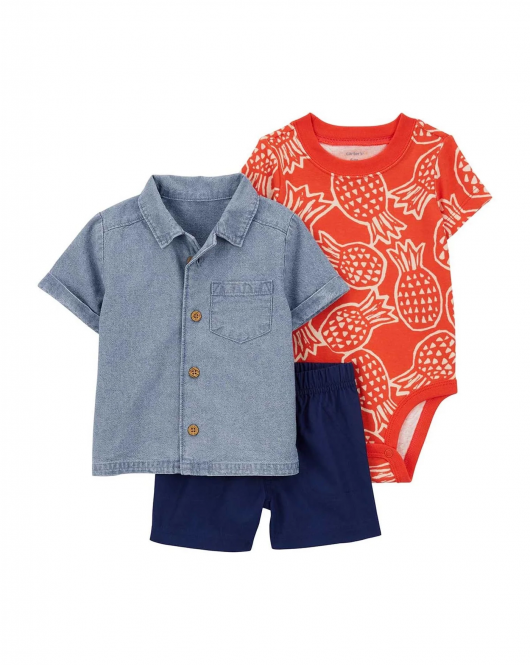 Carter's Erkek Bebek Alt Üst Set 1Q474210 Karışık Renkli