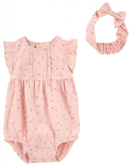 Carter's Kız Bebek 2'li Elbiseli Set 1O912510 Pembe
