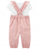 Carter's Kız Bebek 2'li Salopet Set 1O912410 Haki