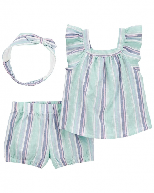 Carter's Kız Bebek 3'Lü Set 1Q437610 Karışık Renkli