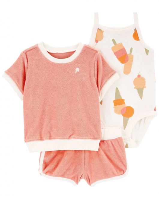 Carter's Kız Bebek Alt Üst Set 1Q427710 Karışık Renkli