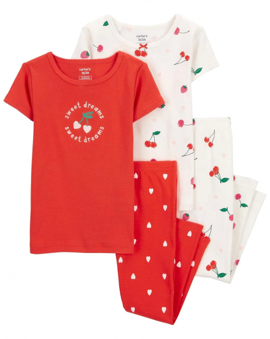 Carter's Kız Bebek Pijama Set 1Q514210 Karışık Renkli