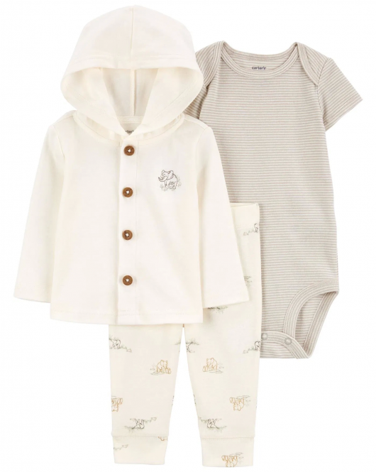 Carter's Layette Bebek 3'lü Hırkalı Set 1R196210 Renkli