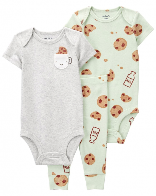 Carter's Layette Bebek 3'Lü Set 1P570910 Karışık Renkli