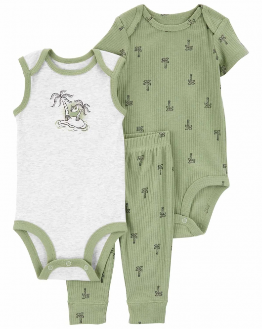 Carter's Layette Erkek Bebek 3'Lü Set 1Q473010 Karışık Renkli