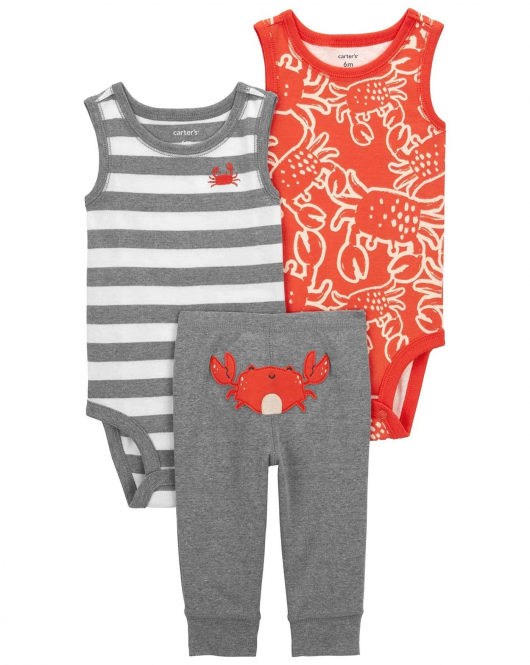 Carter's Layette Erkek Bebek 3'Lü Set 1Q925210 Karışık Renkli