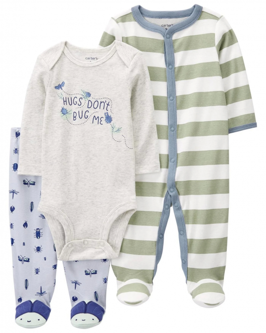 Carter's Layette Erkek Bebek Tulumlu Set 1P570310 Karışık Renkli