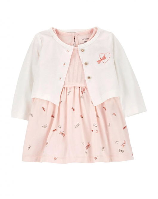 Carter's Layette Kız Bebek Elbise Set 1P601210 Karışık Renkli