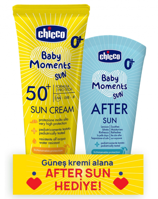 Chicco Baby Moments Sun Güneş Sprey Spf 50+ 150 ml + After Sun Hediye