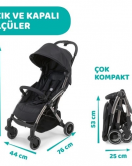 Chicco Cheerio Bebek Arabası Jet Black