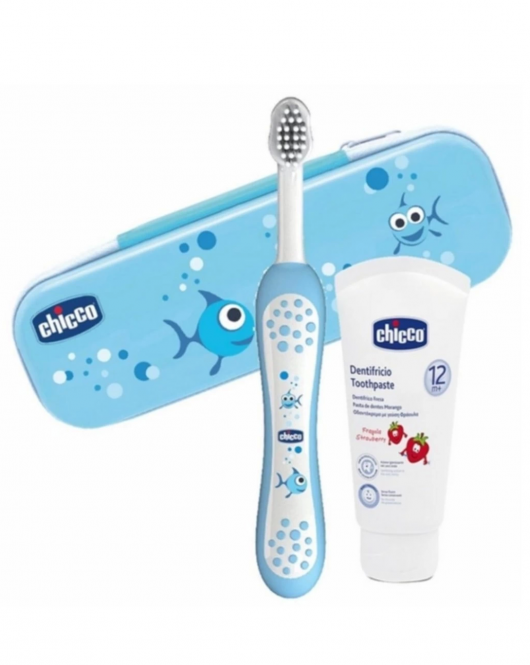 Chicco Diş Fırça Seti 6-36 Ay Mavi