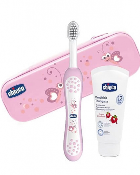Chicco Diş Fırça Seti 6-36 Ay Pembe