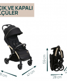 Chicco Goody XPlus Bebek Arabası Black Re Lux