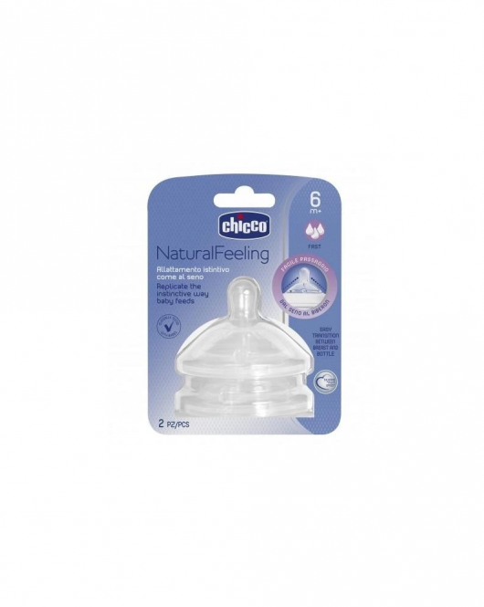 Chicco NaturalFeeling Biberon Emziği 6 Ay+ Hızlı Akış 2li