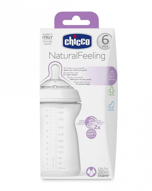 Chicco NaturalFeeling PP Biberon 6 Ay+ 330ml