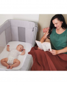 Chicco Next2Me Forever Anne Yanı Beşik Ash Grey Cross Collection