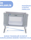 Chicco Next2Me Forever Anne Yanı Beşik Ash Grey Cross Collection
