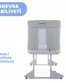 Chicco Next2Me Forever Anne Yanı Beşik Ash Grey Cross Collection