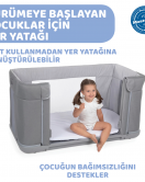 Chicco Next2Me Forever Anne Yanı Beşik Ash Grey Cross Collection
