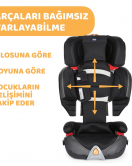 Chicco Oasys 23 Fixplus Evo 15-36 Kg Oto Koltuğu Jet Black