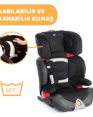 Chicco Oasys 23 Fixplus Evo 15-36 Kg Oto Koltuğu Jet Black
