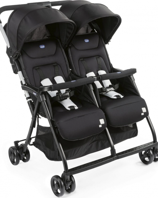 Chicco Ohlala Twin İkiz Bebek Arabası Black Nigth