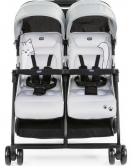 Chicco Ohlala Twin İkiz Bebek Arabası Silver