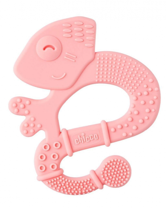 Chicco Silikon İguana Diş Kaşıyıcı 2+ Ay Pembe
