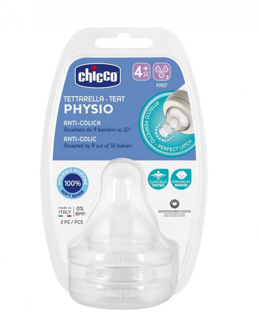 Chicco Well-Being 2'Li Biberon Emziği 4+ Ay