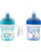 Chicco Yarı Yumuşak Uçlu Alıştırma Bardağı 6 Ay+ 200 ml Erkek