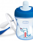 Chicco Yarı Yumuşak Uçlu Alıştırma Bardağı 6 Ay+ 200 ml Erkek