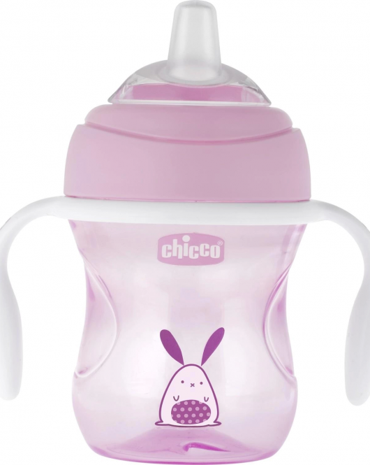 Chicco Yumuşak Uçlu Geçiş Bardağı Kız 4 Ay+