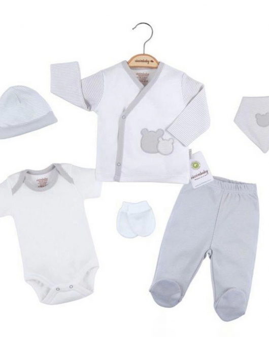Ciccim Baby 4330 Zıbın Takım Gri