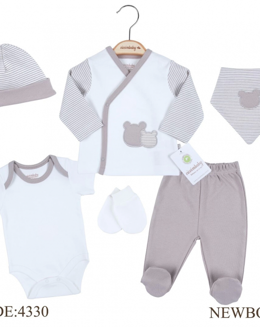 Ciccim Baby 4330 Zıbın Takım Kahve