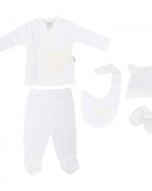Ciccim Baby 4745 Zıbın Seti Krem