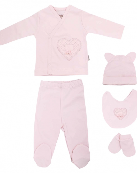 Ciccim Baby 4745 Zıbın Seti Pembe