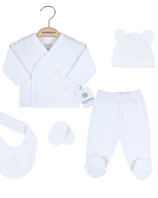 Ciccim Baby 4806 Zıbın Set Krem