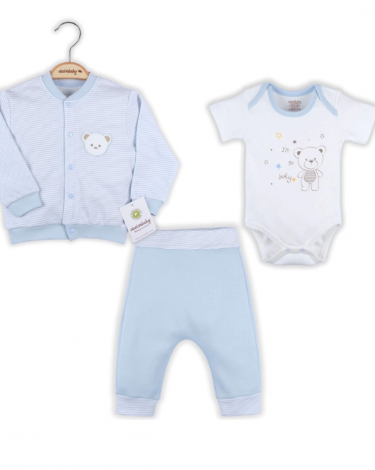 Ciccim Baby Çift Ayıcık 3lü Takım 4556 Mavi