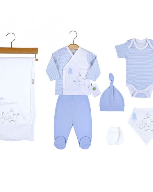 Ciccim Baby Filli 7li Zıbın Seti 4655 Mavi