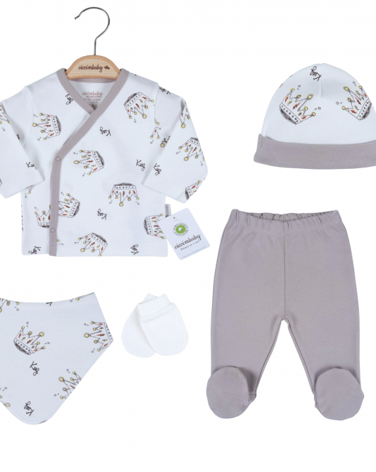 Ciccim Baby King 5'Li Zıbın Set 4852 Toprak