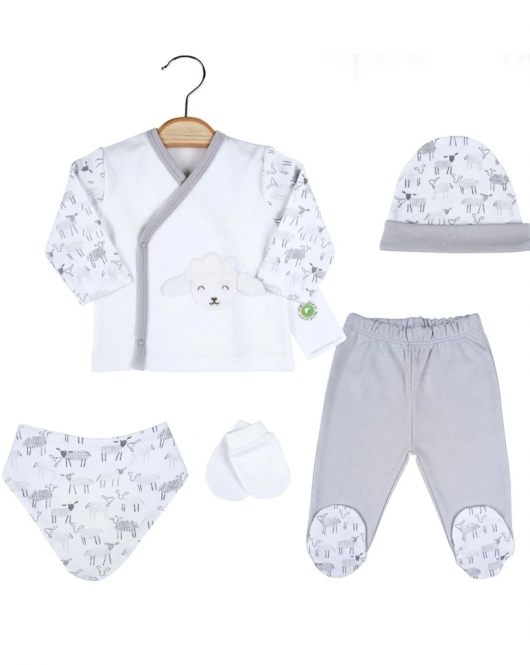 Ciccim Baby Kuzulu Zıbın Seti 4813 Gri