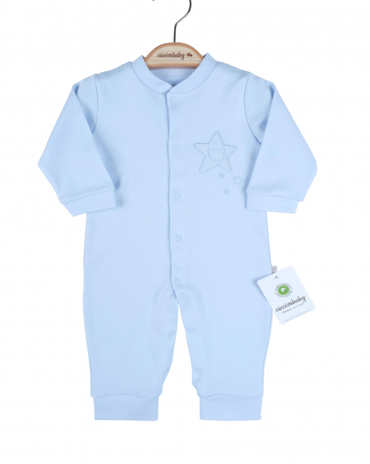 Ciccim Baby Yıldızlı Ayıcık Ribanalı Tulum 4808 Mavi