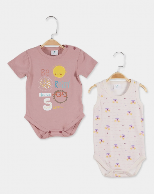 Çimpa PL20765 Panolino 2'Li Body Pembe-Lila