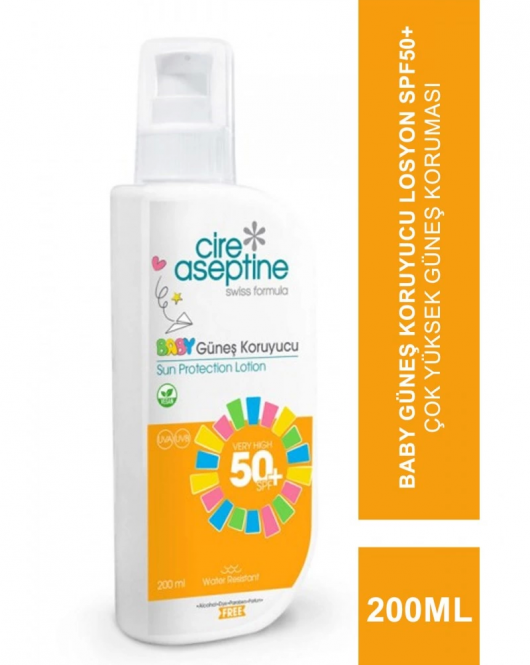 Cire Aseptine Sun Baby Güneş Koruyucu Losyon 50 SPF 200ml
