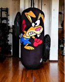 Çocuk Boks Torbası 2 Çift Eldiven Hediyeli Eğlenceli Evde Boks(Unisex Kız-Erkek) Siyah